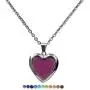 3pcs Temperature Sensing Color Changing Mood Necklace Set Turtle Butterfly Love Heart Shape Pendant Control Emotion Feeling Romantic Stainless Steel Chain Jewelry 3pcs Temperature Sensing Color Changing Mood Necklace Set Turtle Butterfly Love Heart Shape Pendant Control Emotion Feeling Romantic Stainless Steel Chain Jewelry