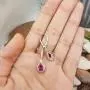 Dazzlingrock Collection 7X5 MM Each Pear Lab Created Gemstone & Real Diamond Teardrop Dangling Earrings, Sterling Silver Dazzlingrock Collection 7X5 MM Each Pear Lab Created Gemstone & Real Diamond Teardrop Dangling Earrings, Sterling Silver