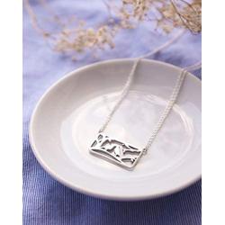 Boma Jewelry Sterling Silver Love Birds Necklace, 16 inches