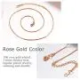 PROSTEEL 316L Stainless Steel Snake Chain, Black/Rose Gold/18K Yellow Gold Plated, 1.2mm Thin Slim Necklace, DIY Charms Chain, Personalized Gift, L: 18-30+2 Extending Chain