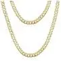 Amberta Dark Rhodium or 18K Gold Plated on 925 Sterling Silver Necklace for Men - Flat Curb Cuban Chain - 5 mm Thick - Different Styles Amberta Dark Rhodium or 18K Gold Plated on 925 Sterling Silver Necklace for Men - Flat Curb Cuban Chain - 5 mm Thick - Different Styles