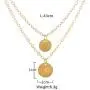 Yean Sequin Pendant Necklace Layered Coin Necklaces Gold Jewelry Chain for Women and Girls Yean Sequin Pendant Necklace Layered Coin Necklaces Gold Jewelry Chain for Women and Girls