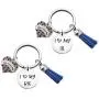 CENWA Sigma Gamma Rho Inspired Jewelry I Love My Big/Lil Keychain Set 1922 Sorority Paraphernalia Gift for Soror Sisters CENWA Sigma Gamma Rho Inspired Jewelry I Love My Big/Lil Keychain Set 1922 Sorority Paraphernalia Gift for Soror Sisters