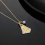 SISMIURRA Zodiac Pendant Necklace 18K Gold Plated 5A CZ Irregular Astrology Constellation Horoscope Jewelry Birthday Gift for Women Girls