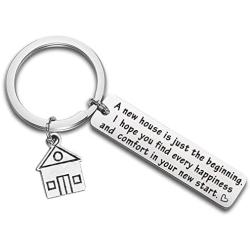 New Home Keychain Gifts House Warming Gift First Home Gift Realtor Closing Jewelry Sweet Home Keyring New Home Owner Gift