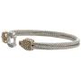 John Medeiros Lovely Antiqua Collection 7'' Pavè CZ Circle Bracelet Cubic Zirconia Made in America