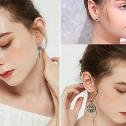 Boho Dangle Earrings Sets Fashion Jewelry for Women Bohemian Tassel Stud Earrings Christmas Valentine Birthday Gift for Girls