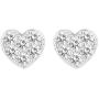 PAVOI 14K Gold Plated 925 Sterling Silver Earrings | Heart Stud Earrings | Gold Stud Earrings for Women