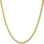 Lifetime Jewelry 2.2mm Curb Link Chain Necklace for Women & Men 24k Gold Plated Lifetime Jewelry 2.2mm Curb Link Chain Necklace for Women & Men 24k Gold Plated