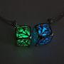JANEZ Jewelry Necklace Tree of Life Dark Luminous Silver Color Glowing in Dark Pendant Necklace Collar Best Friend Jewelry for Women
