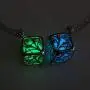 JANEZ Jewelry Necklace Tree of Life Dark Luminous Silver Color Glowing in Dark Pendant Necklace Collar Best Friend Jewelry for Women