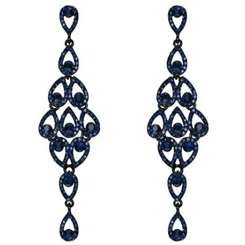 EVER FAITH Womens Austrian Crystal Bohemia Hollow-out Retro Chandelier Teardrop Dangle Earrings EVER FAITH Womens Austrian Crystal Bohemia Hollow-out Retro Chandelier Teardrop Dangle Earrings