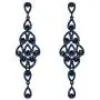 EVER FAITH Womens Austrian Crystal Bohemia Hollow-out Retro Chandelier Teardrop Dangle Earrings EVER FAITH Womens Austrian Crystal Bohemia Hollow-out Retro Chandelier Teardrop Dangle Earrings