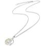 Bellrela 925 Sterling Silver Owl on The Branch Cresent Moon Pendant Necklace,18+2rolo Chain