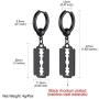 GoldChic Jewelry Mens Earrings Hoop,Surgical Steel Hipster Punk Spike Hoop Huggie Earrings for Men/Women, Hypoallergenic for Sensitive Ears,Gift Box Included
