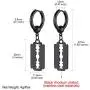 GoldChic Jewelry Mens Earrings Hoop,Surgical Steel Hipster Punk Spike Hoop Huggie Earrings for Men/Women, Hypoallergenic for Sensitive Ears,Gift Box Included