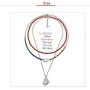YBMYCM Rainbow Bead Necklace - Boho Tiny Beaded Choker Necklace Jewelry Gifts for Women