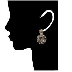 Double Crochet Link Casting Filigree Post Earring