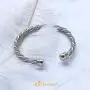 555Jewelry Adjustable Twisted Wire Cable Open Cuff Bangle Bracelet for Women & Girls 555Jewelry Adjustable Twisted Wire Cable Open Cuff Bangle Bracelet for Women & Girls