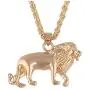 MIXIA Chic Trendy Male Alloy Gold Color Lion Pendant Necklace for Men Boys Fashion Animal Charm Necklace Jewelry MIXIA Chic Trendy Male Alloy Gold Color Lion Pendant Necklace for Men Boys Fashion Animal Charm Necklace Jewelry
