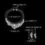 EVER FAITH Silver-Tone Crystal Cream Simulated Pearl Vine Necklace Earrings Set Clear EVER FAITH Silver-Tone Crystal Cream Simulated Pearl Vine Necklace Earrings Set Clear