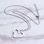 SIVITE Best Friends Forever Necklace Hollow Heart Pendant Necklace for 3 Pieces BFF Friendship Necklace