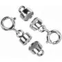 2 Sterling Silver Converters Magnetic Clasps For Small Necklaces