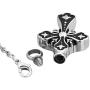 ReisJewelry Religion Cross Jesus Urn Keepsake Necklace for Ashes Memorial Cremation Jewelry