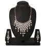 Efulgenz Indian Bollywood Gold Plated Crystal Kundan Rhinestone Faux Pearl Wedding Choker Collar Necklace Earrings Jewelry Set