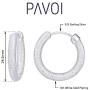 PAVOI 14K Gold Plated 925 Sterling Silver Lightweight Textured Hoop Earrings for Women | Gold Earrings for Women