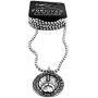 Football Necklace I Can Do All Things Through Christ in Antique Silver Finish Phililippians 413