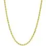 18K Gold 1.5MM Diamond Cut Rope Chain Necklace - Made in Italy -14''-30'' - Yellow, White, Or Rose Gold 18K Gold 1.5MM Diamond Cut Rope Chain Necklace - Made in Italy -14''-30'' - Yellow, White, Or Rose Gold