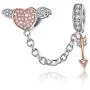 BAMOER 925 Sterling Silver Dangle Charms Pearl Cubic Zirconia Charm Beads for Women for Bracelet Necklaces