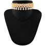 I Jewels Indian Bollywood Traditional Faux Kundan and Beads Stylish Ethnic Party Wear Choker Jewelry Set for Women (IJ326W)