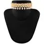 I Jewels Indian Bollywood Traditional Faux Kundan and Beads Stylish Ethnic Party Wear Choker Jewelry Set for Women (IJ326W)
