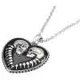 Controse Bound For Eternity Skull Heart Necklace with Pendant (27'' 316L Stainless Steel chain) Controse Bound For Eternity Skull Heart Necklace with Pendant (27'' 316L Stainless Steel chain)