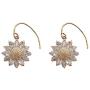 MFHUNX Sunflower Necklace Earrings Set for Women 18K Gold Plated You are My Sunshine Daisy Pendant Hypoallergenic Jewelry Sets Fashion Gifts for Girls