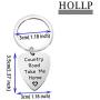 HOLLP John Denver Inspired Jewelry Country Road Take Me Home Guitar Pick Keychain Gift for Guitar Lovers