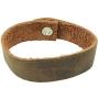 Soft Leather Bracelet with rustic clasp (8-inch wristband) Handmade by Hide & Drink :: Bourbon Brown