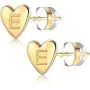 Jewlpire 925 Sterling Silver Heart Initial Stud Earrings for Girls Women - 18K Gold Plated Handmade Dainty Letter Earrings Hypoallergenic Initial Earrings for Kids Child Toddler Birthday Jewelry Gift Jewlpire 925 Sterling Silver Heart Initial Stud Earrings for Girls Women - 18K Gold Plated Handmade Dainty Letter Earrings Hypoallergenic Initial Earrings for Kids Child Toddler Birthday Jewelry Gift