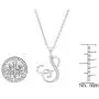 0.05 Carat (ctw) Round Diamond Fancy Letter Alphabets Initial Pendant, Sterling Silver 0.05 Carat (ctw) Round Diamond Fancy Letter Alphabets Initial Pendant, Sterling Silver