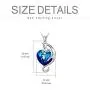 AOBOCO Cat Necklace Sterling Silver Cute Cat Pendant Jewelry with Ocean Blue Heart Crystal Gifts for Cat Lover AOBOCO Cat Necklace Sterling Silver Cute Cat Pendant Jewelry with Ocean Blue Heart Crystal Gifts for Cat Lover
