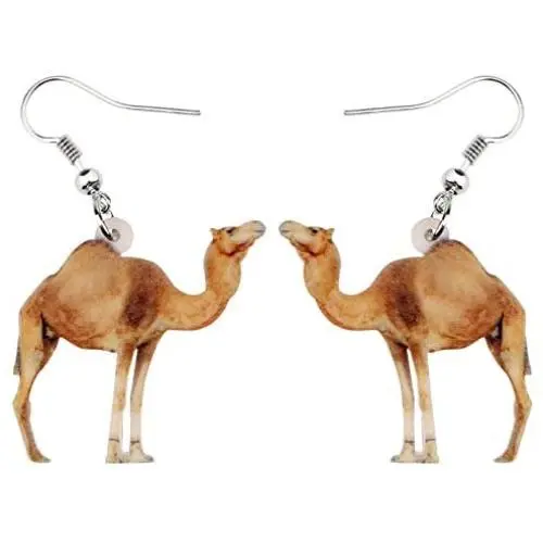 WEVENI Acrylic Desert Camel Llama Earrings Dangle Drop Jewelry For Women Girls Ladies Unique Gift WEVENI Acrylic Desert Camel Llama Earrings Dangle Drop Jewelry For Women Girls Ladies Unique Gift