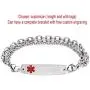 linnalove- Stainless Steel Interchangeable Medical Bracelet Alert for Women and Men