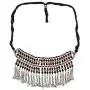 Crunchy Fashion Bollywood Traditional Indian/Bohemian Style Afgani Oxidized Silver Boho Gypsy Tribal Handmade Jewelry Necklace for Women/Girls