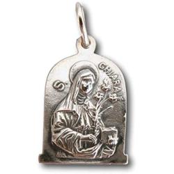 Rosa Mystica Sterling Silver St Francis of Assisi Feeding The Birds Medal