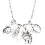 Its All About...You! 21.6” 2.4mm Stainless Steel Ball Chain Necklace Cowgirl Horse Boot Horseshoe Hat Cowgirl 34A