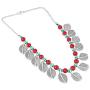 MUCH-MORE Indian Oxidized Colored Pearl Beaded Tribal Necklace Set Traditional Jewelry for Women (FN-314)