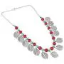 MUCH-MORE Indian Oxidized Colored Pearl Beaded Tribal Necklace Set Traditional Jewelry for Women (FN-314) MUCH-MORE Indian Oxidized Colored Pearl Beaded Tribal Necklace Set Traditional Jewelry for Women (FN-314)