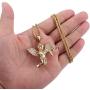 XINAOBAOLUO Hip-HOP Angel Pendant Necklace Mens Womens Gold Plated Stainless Steel Chain Jewelry Gift for Goodfriend